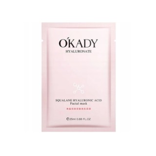 Okady Feuchtigkeitsspendende und nährende Tuchmaske mit Hyaluronsäure und Squalan 25 ml