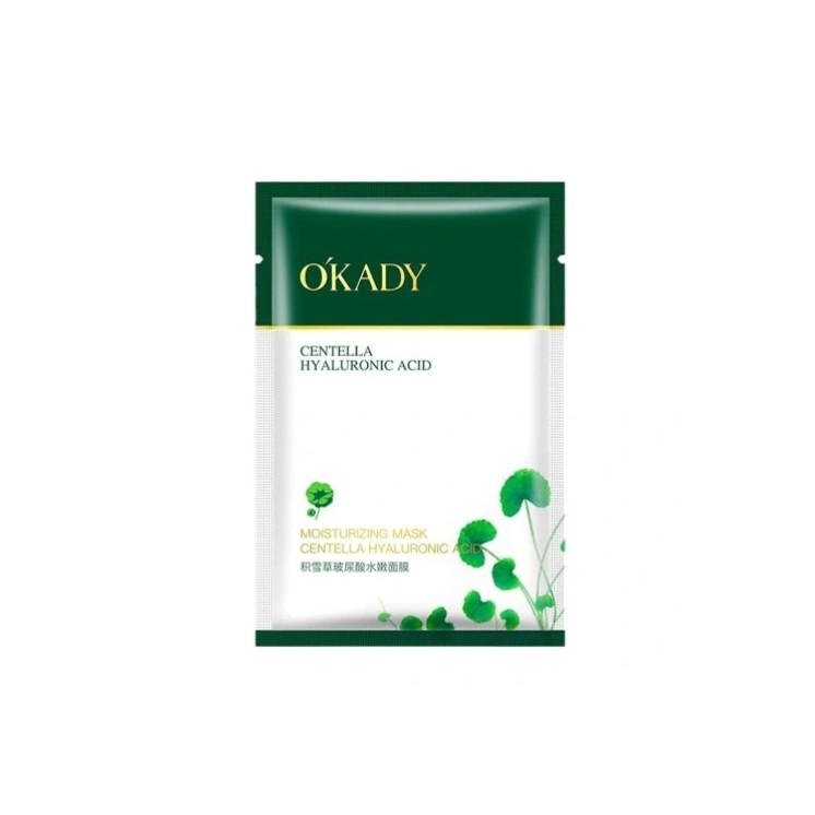 Okady Regenerierende und Straffende Tuchmaske mit Hyaluronsäure und Centella 25 ml