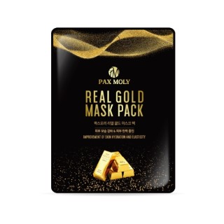 Pax Moly Real Gold Feuchtigkeitsspendende und Straffende Tuchmaske mit Gelée Royale 25 ml