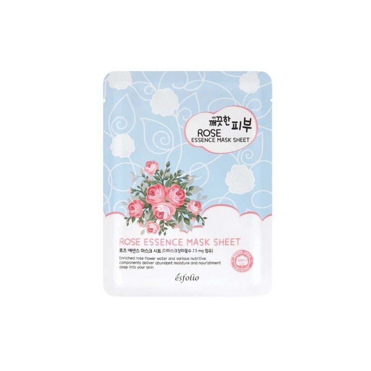 Esfolio Rose Essence Sheet Mask Moisturizing Face Mask 25 ml