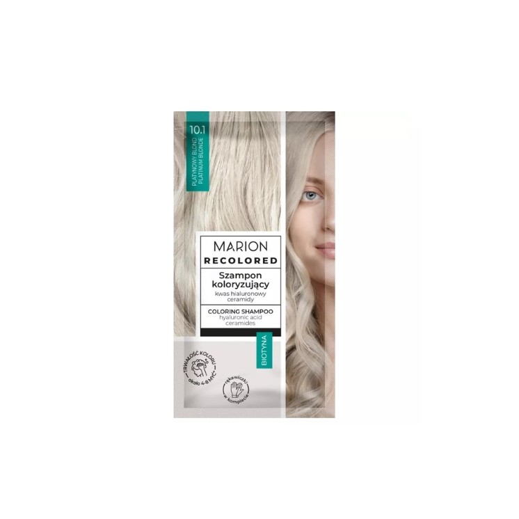 Marion Kleurshampoo met Biotine 4-8 wasbeurten /10.1/ blond 40 ml