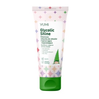 Yumi Glycolic Shine Glykolsäure-Haarspülung – Regenerierend und Glättend, 200 ml