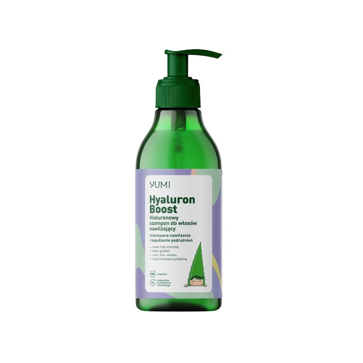 Yumi Hyaluron Boost Feuchtigkeitsspendendes Haarshampoo mit Hyaluronsäure, 300 ml