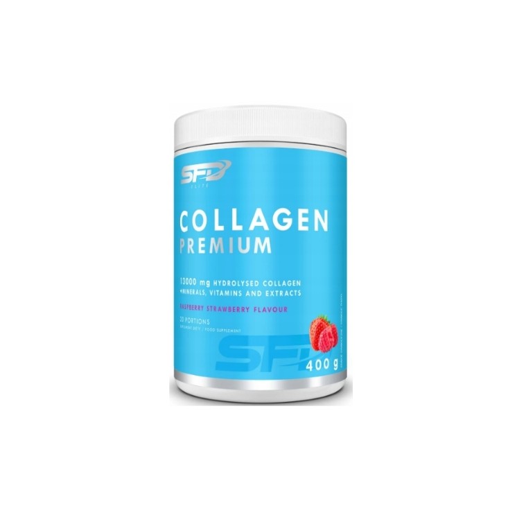 SFD Collagen Premium Aardbei & Framboos smaak 400 g