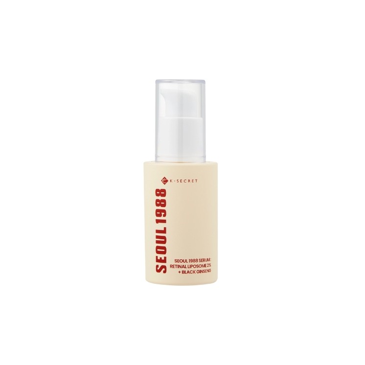 K- SECRET SEOUL 1988 Serum: Retinal Liposome 2% + Black Ginseng Firming Serum with Retinal 30 ml