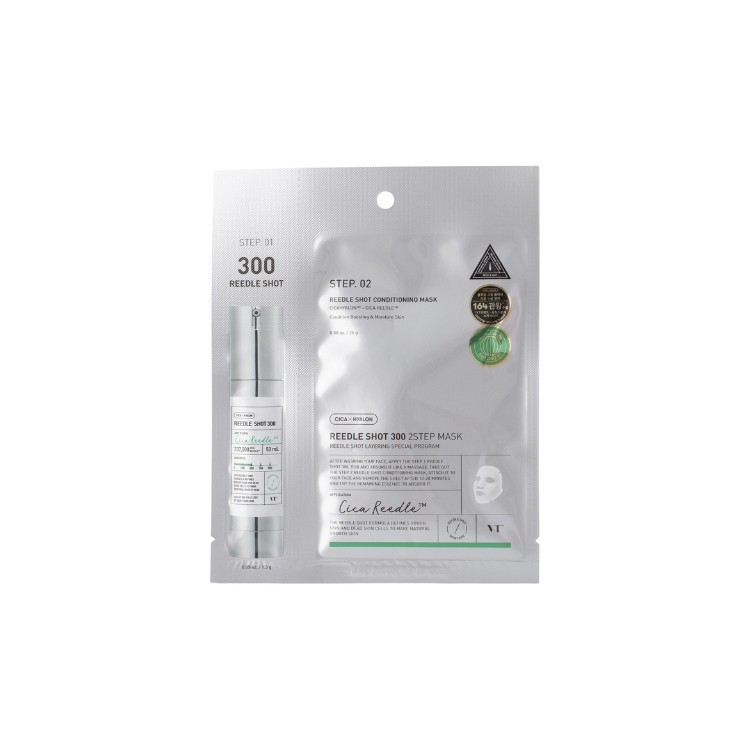 VT Cosmetics Reedle Shot 300 2Step Mask ujędrniająca Maska do twarzy w płachcie 1,5 g + 25 g
