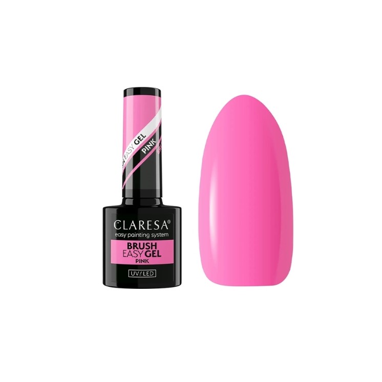Claresa Brush Easy Gel Żel w buteleczce z pędzelkiem Pink  5 g