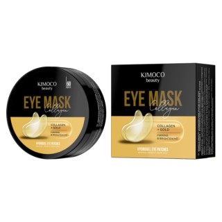 Kimoco Beauty Collagen Straffende und Aufhellende Augenpads mit Kollagen und Gold, 60 Stück.