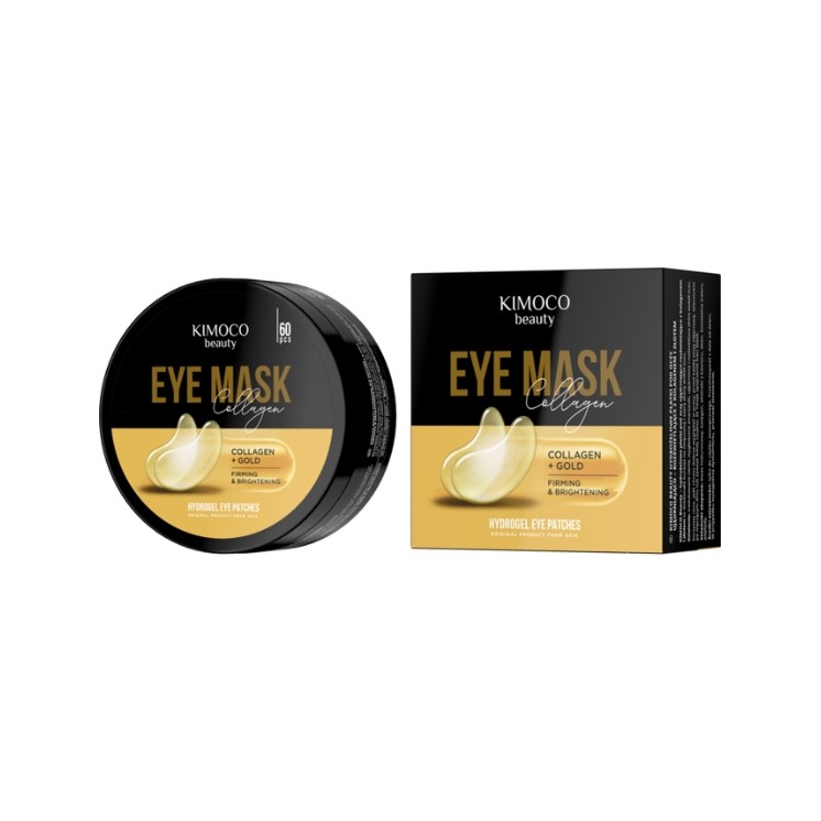 Kimoco Beauty Collagen ujędrniająco-rozświetlające Płatki pod oczy z kolagenem i złotem 60 sztuk