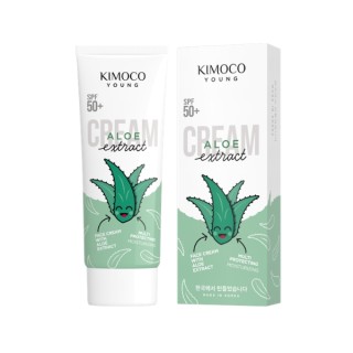 Kimoco Young Aloe Extract hydraterende en verzachtende gezichtscrème SPF50 met aloë-extract 70 g