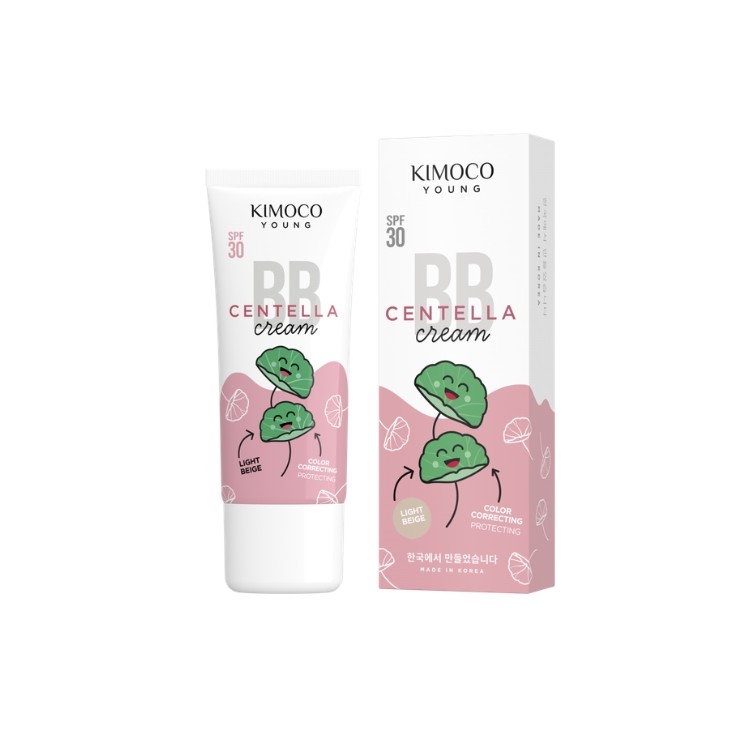 Kimoco Young Centella BB Gesichtscreme SPF30 mit Centella-Extrakt Light Beige 40 ml