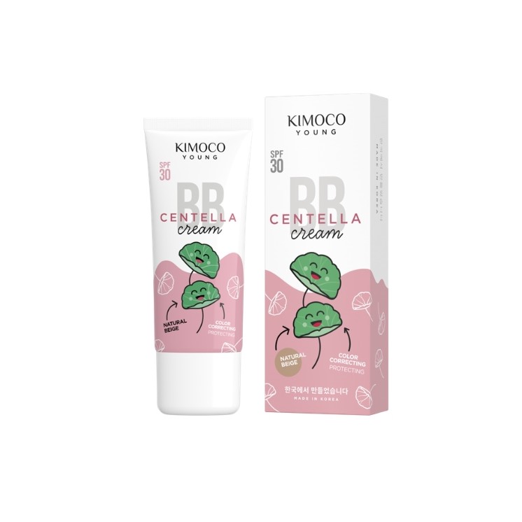 Kimoco Young Centella BB Gesichtscreme SPF30 mit Centella-Extrakt Natural Beige 40 ml