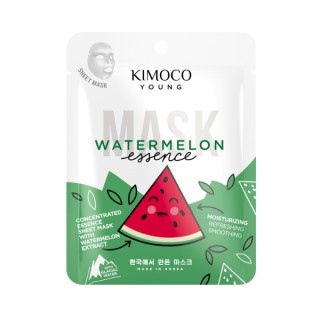 Kimoco Young Watermelon Essence Hydraterend Gezichtsmasker met Watermeloenextract 25 ml