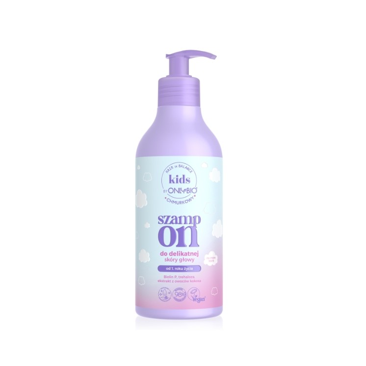 ONLYBIO Hair in Balance Kids Cloud Shampoo für empfindliche Kopfhaut 400 ml