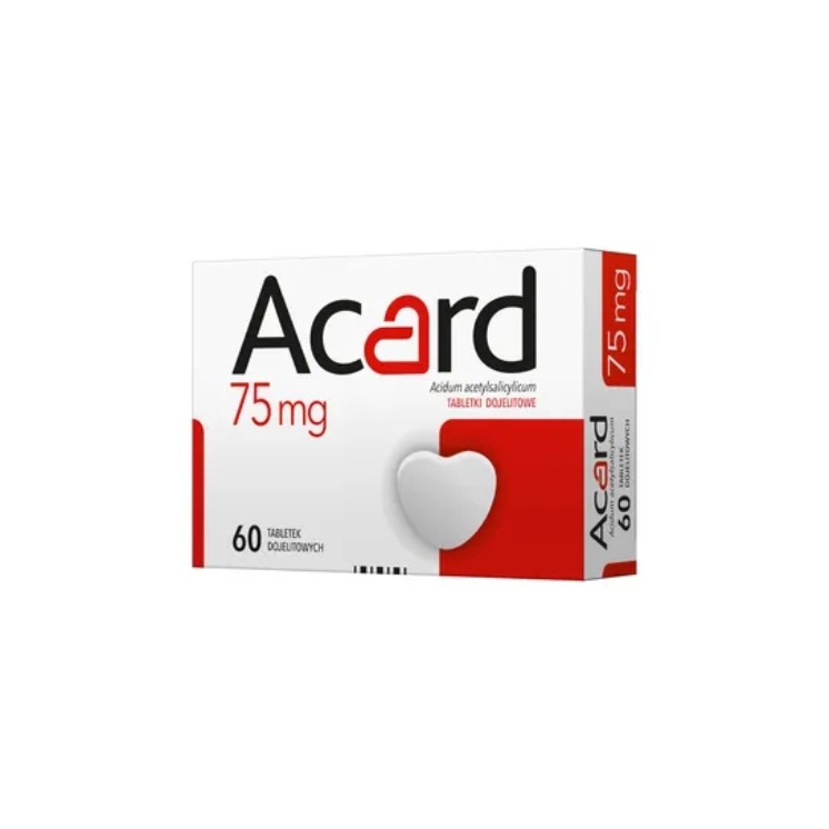 Acard 75mg 60 tablets