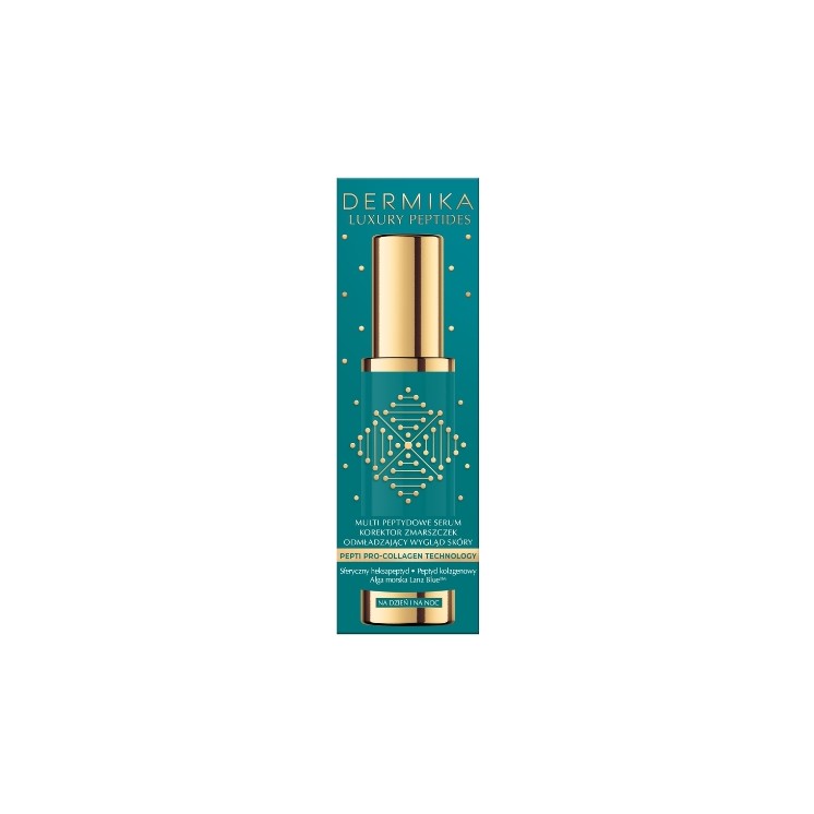 Dermika Luxury Peptides Multi-Peptide Rimpelcorrigerend Serum voor een verjongende uitstraling 60 ml