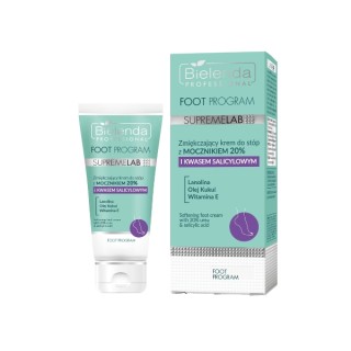 Bielenda Professional SUPREMELAB Voetverzorgingsprogramma Verzachtende Voetcrème met 20% ureum en salicylzuur 75 ml