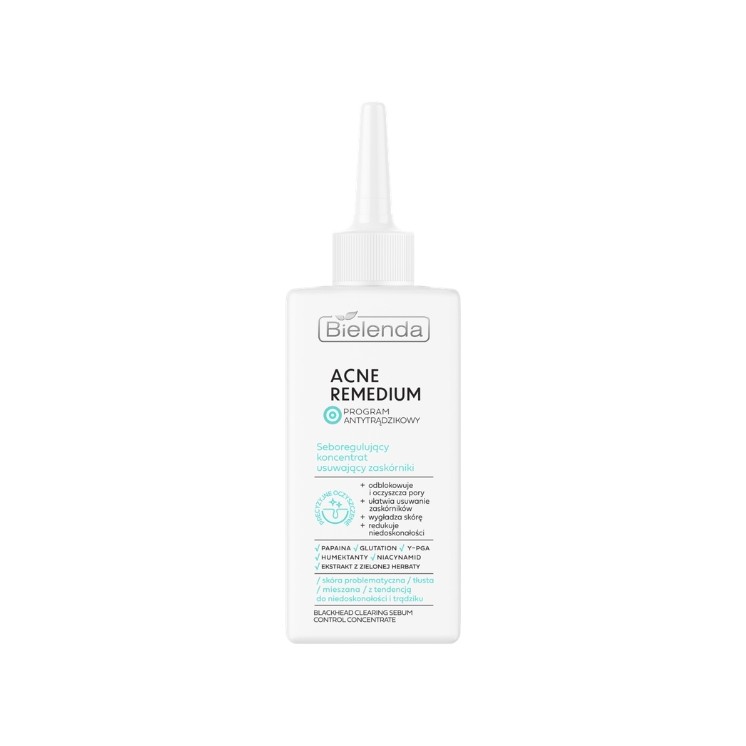 Bielenda Acne Remedium seboregulujacy Koncentrat usuwający zaskórniki 130 ml