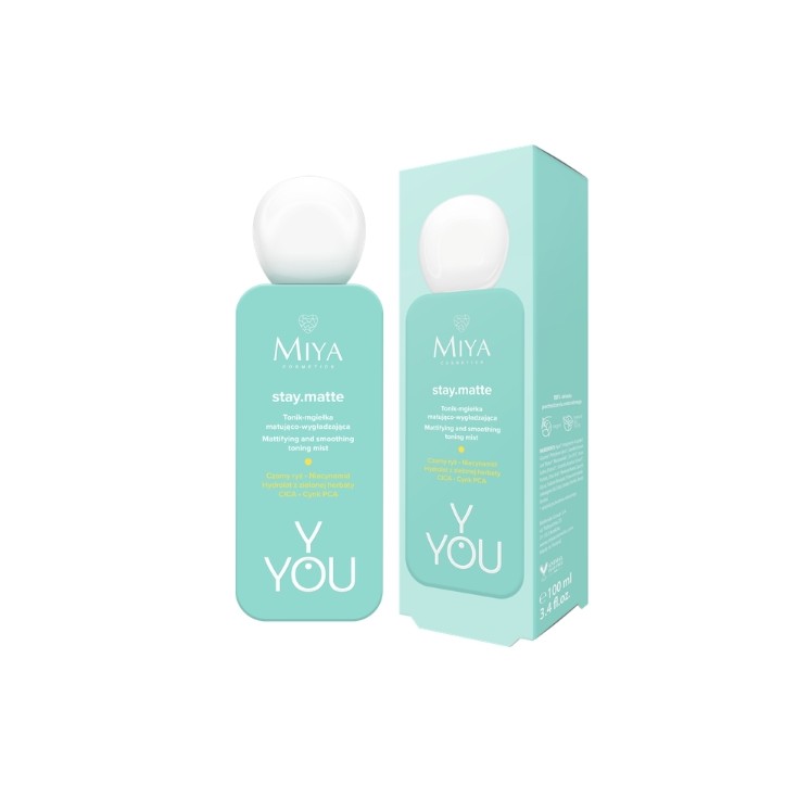 Miya Cosmetics stay.matte mattierendes und glättendes Gesichtsspray 100 ml