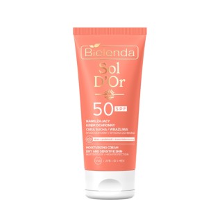 Bielenda Sol D'OR Schützende Gesichtscreme SPF50 für trockene und empfindliche Haut 50 ml