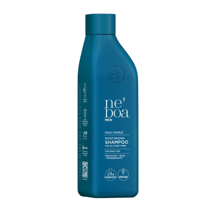 Neboa Men Daily Shield Feuchtigkeitsspendendes Shampoo für alle Haartypen, 300 ml