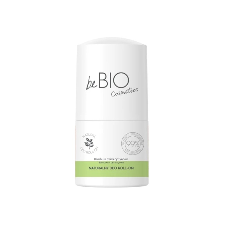 BeBio Cosmetics roll-on Deodorant met Natuurlijke Bamboe en Citroengras 50 ml