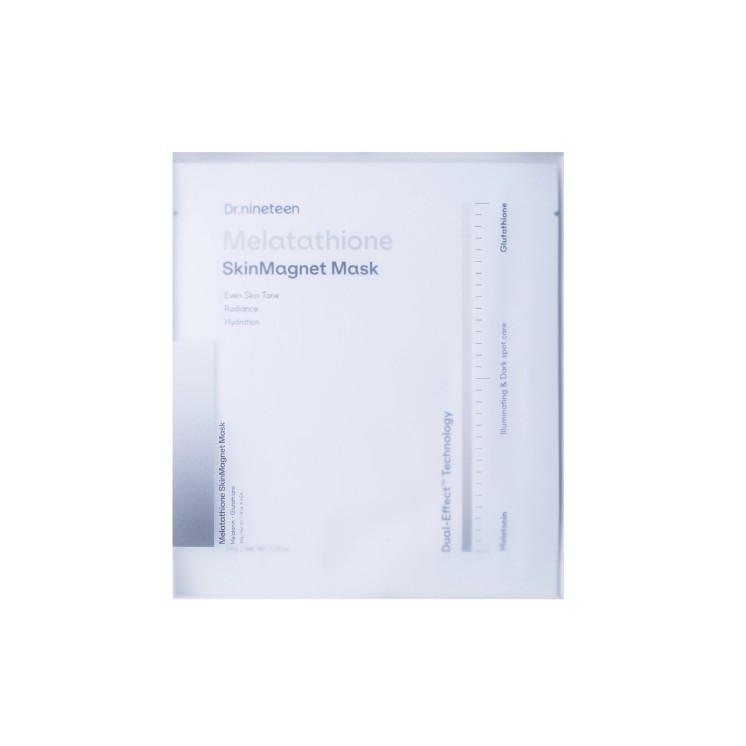 Dr.nineteen Melatathione Skin Magnet Mask Zestaw rozjaśniających Masek hydrożelowych  4x34g