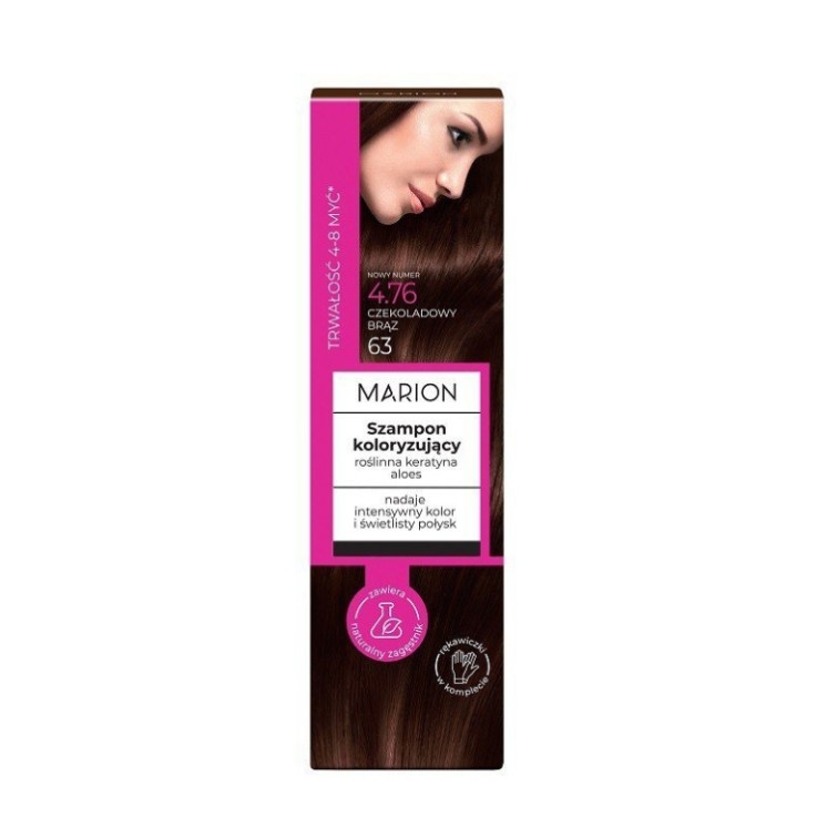 Marion Kleurshampoo 4-8 wasbeurten /4.76/ Chocoladebruin 100 ml