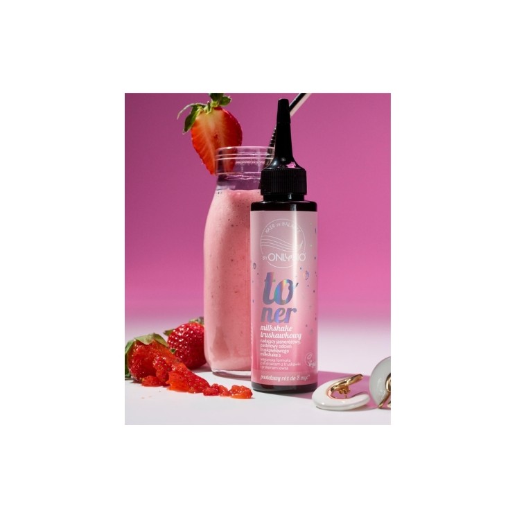OnlyBio Hair in Balance Haar Toner Aardbei Milkshake 100 ml