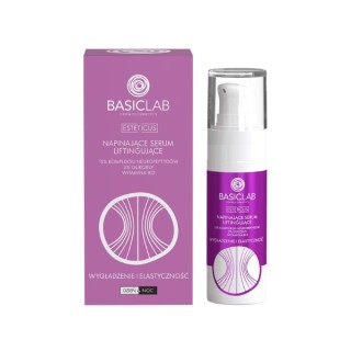 BasicLab Esteticus Straffendes Lifting-Gesichtsserum mit 15 % Neuropeptid-Komplex, 30 ml