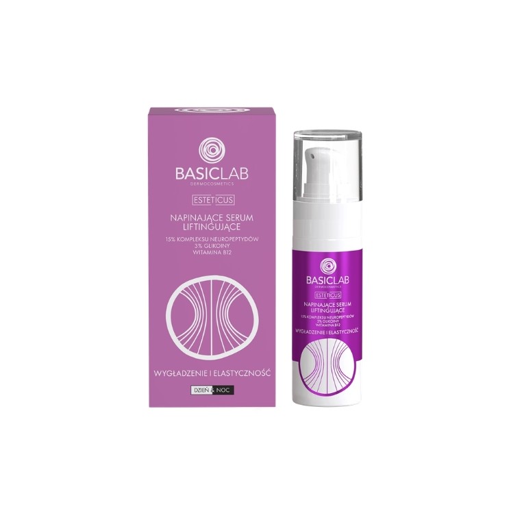 BasicLab Esteticus Firming Lifting Facial Serum with 15% Neuropeptide Complex 30 ml