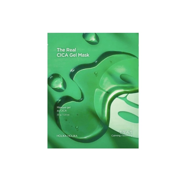 Holika Holika The Real Cica Gel Mask intensywnie łagodząco-kojąca Maseczka w płachcie 35 g