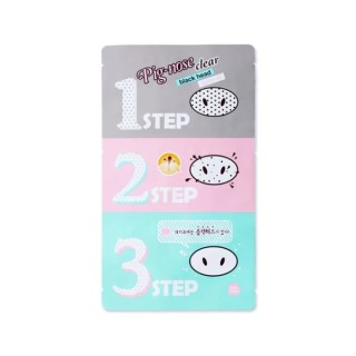 Holika Holika Pignose clear black head Maseczka na nos w 3 krokach 