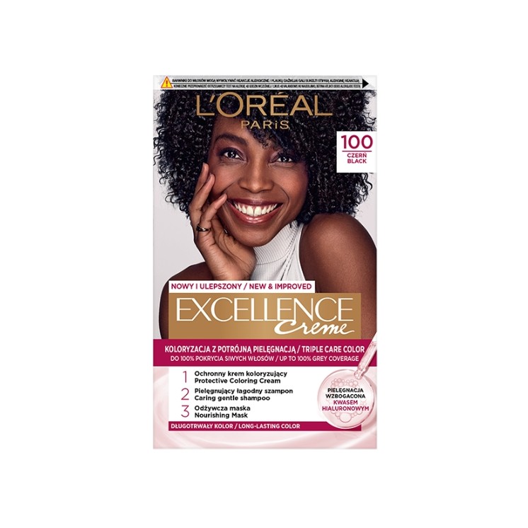 L'oreal Excellence Creme Haarverf /1/ Zwart