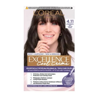L'oreal Excellence Creme Haarverf /4.11/ Ultra Asbruin