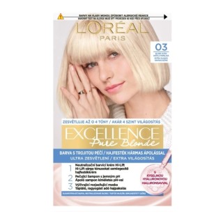L'oreal Excellence Pure Blonde Farba do włosów /03/ Ultrajasny Popielaty Blond