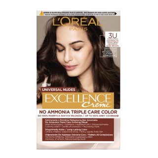L'oreal Excellence Nudes Farba do włosów /3U/ Ciemny Braz