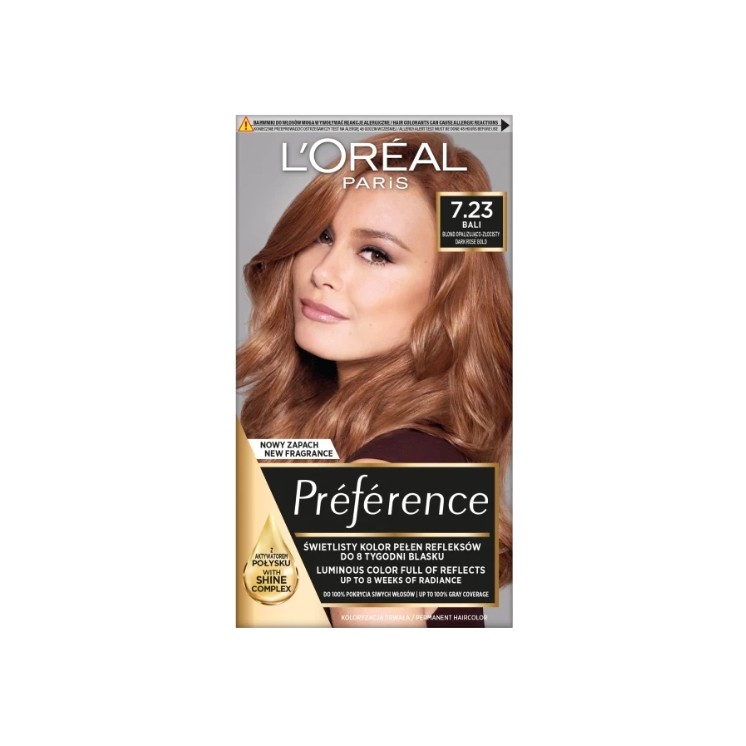 L'oreal Preference Haarverf /7.23/ Blond Opalescent-gold Deep Rose Gold