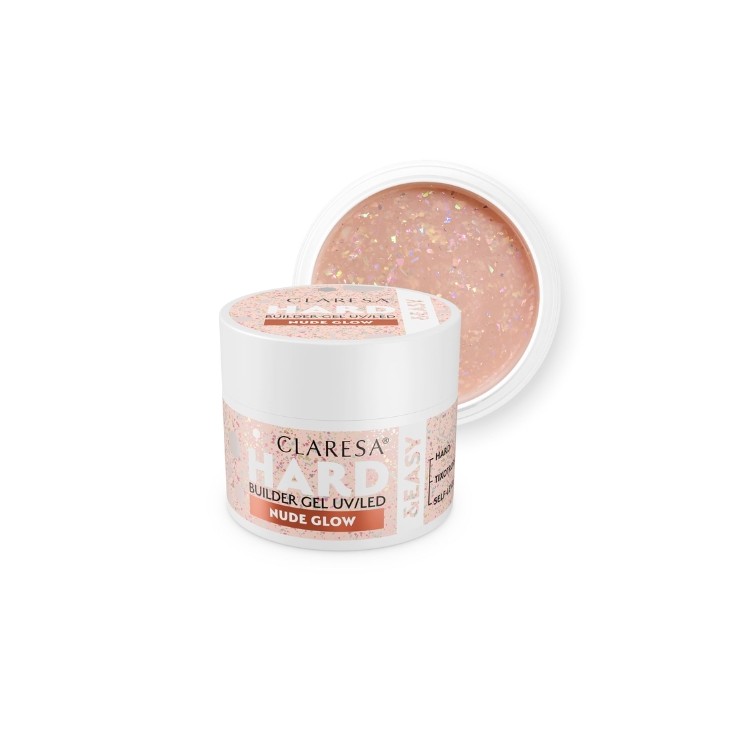 Claresa Hard & Easy Nude Glow Nagelaufbaugel 45 g