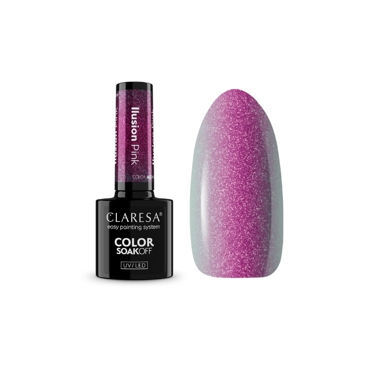 Claresa Alchemy Illusion Hybrid Nail Polish Pink 5