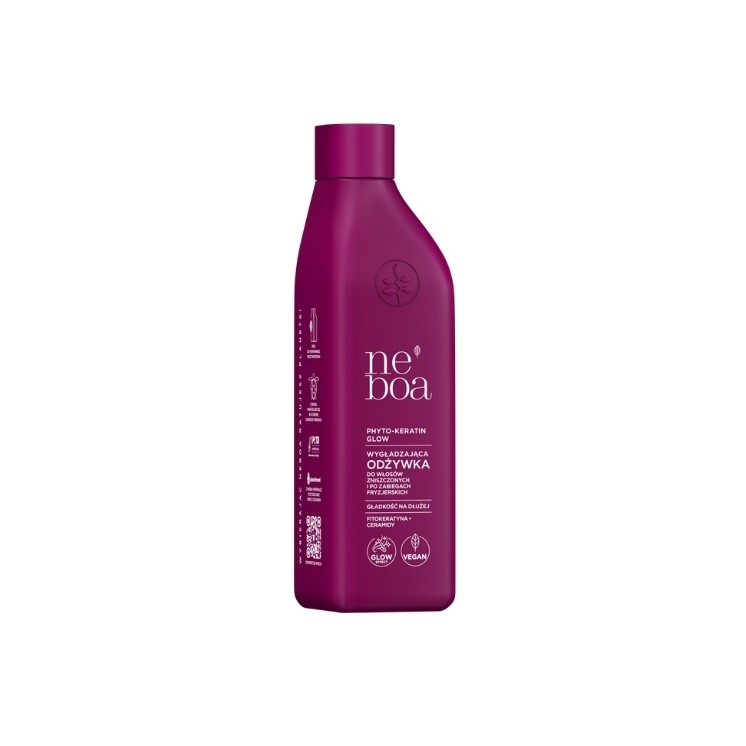 Neboa Phyto-Keratin Glow Odżywka do włosów zniszczonych i po zabiegach fryzjerskich, wygładzająca 300 ml