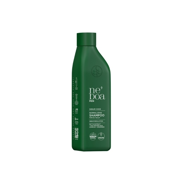 Neboa Men Sebum Code Szampon do włosów i przetłuszczającej się skóry głowy, normalizujący, regulujący wydzielanie sebum 300 ml