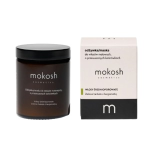Mokosh Conditioner/Masker voor medium poreus, mat haar met droge punten Groene Thee met Bergamot 180 ml