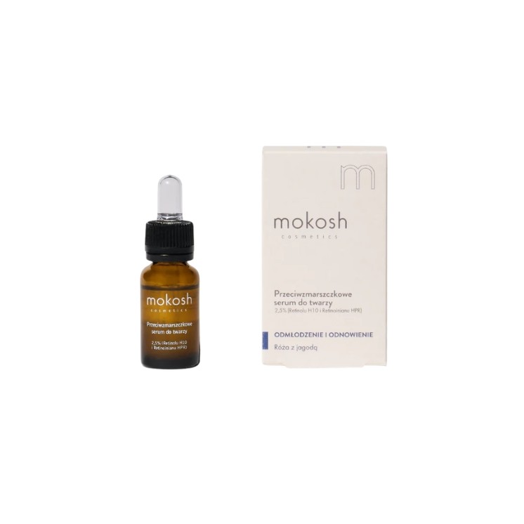 Mokosh Serum 5 % Retinol H10 und Retinoat Rose 10 ml