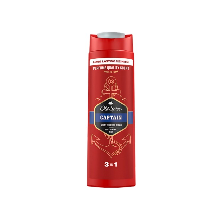 Old Spice Shower Gel and Shampoo 3in1 Capitan 400 ml