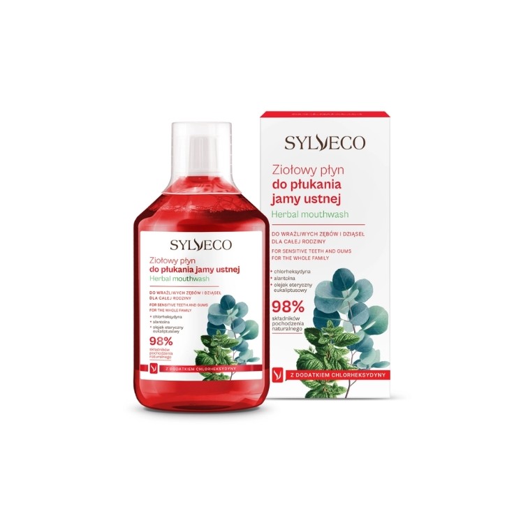 Sylveco Kräuter-Mundspülung mit Chlorhexidin 500 ml
