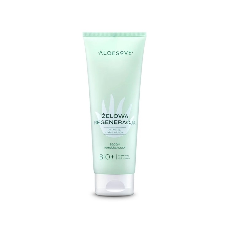 Aloesove gel voor regeneratie van gezicht, lichaam en haar 250 ml