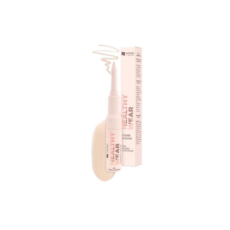 AA Wings of Color Healthy Wear Double Concealer Cover & Glow Korektor 2w1 /301/ Vanilla 0, 2 g + 7 g