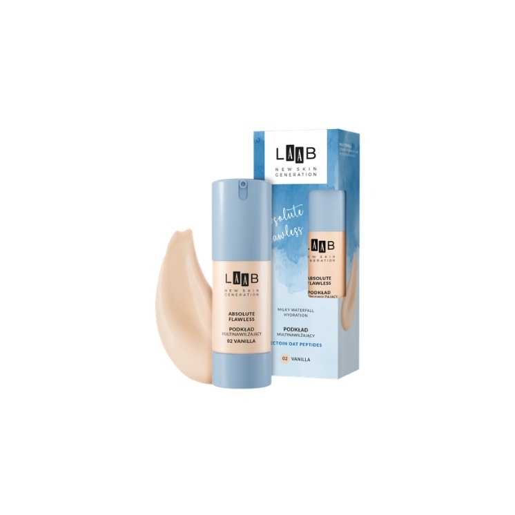 AA LAAB Milky Waterfall Hydration Absolute Flawless Multi-moisturizing Face Foundation /02/ Vanilla 30 ml