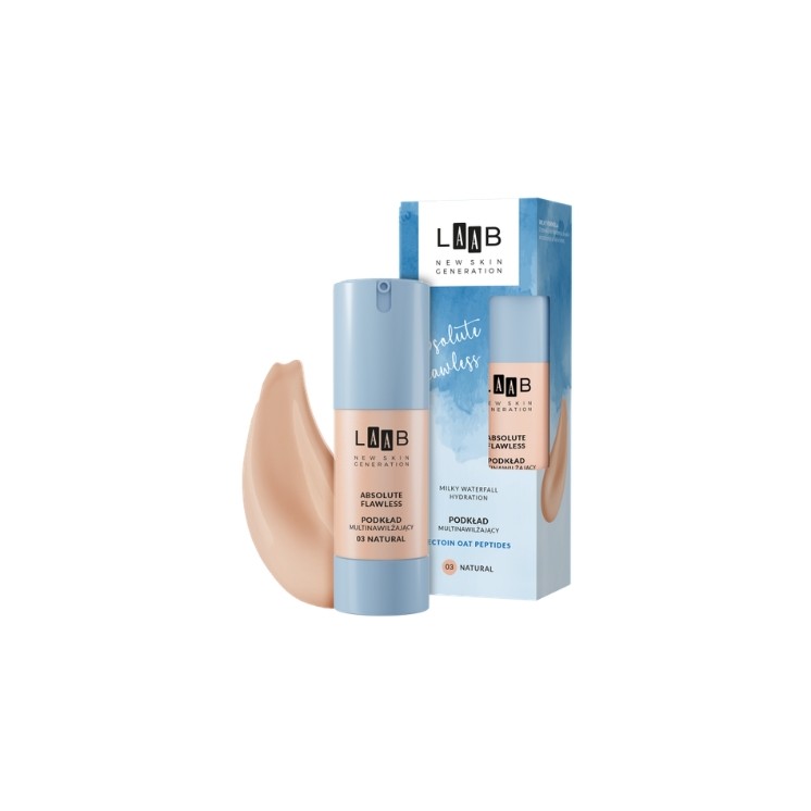 AA LAAB Milky Waterfall Hydration Absolute Flawless Multi-moisturizing Face Foundation /03/ Natural 30 ml